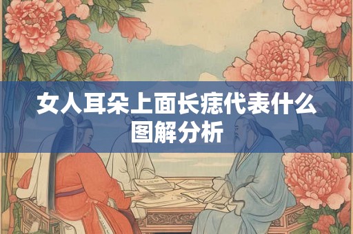 女人耳朵上面长痣代表什么图解分析