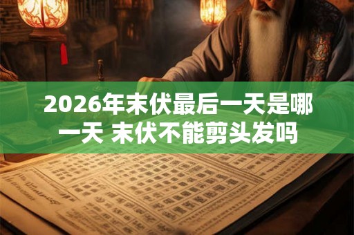 2026年末伏最后一天是哪一天 末伏不能剪头发吗