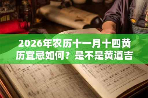 2026年农历十一月十四黄历宜忌如何？是不是黄道吉日？