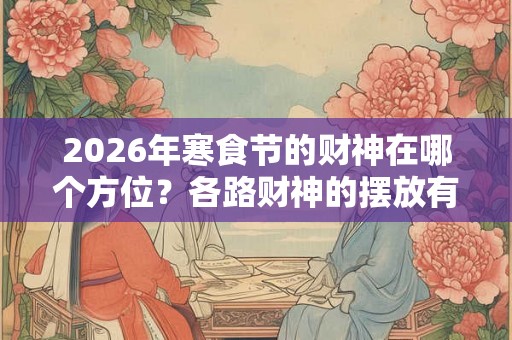 2026年寒食节的财神在哪个方位？各路财神的摆放有何讲究？