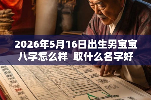 2026年5月16日出生男宝宝八字怎么样  取什么名字好