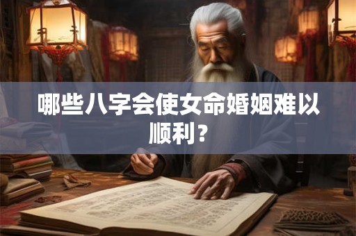 哪些八字会使女命婚姻难以顺利？