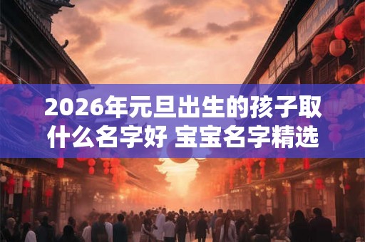 2026年元旦出生的孩子取什么名字好 宝宝名字精选集