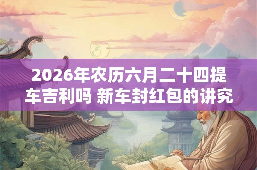 2026年农历六月二十四提车吉利吗 新车封红包的讲究