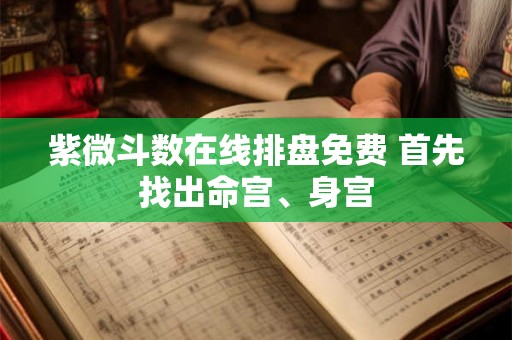 紫微斗数在线排盘免费 首先找出命宫、身宫