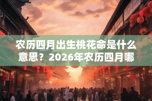 农历四月出生桃花命是什么意思？2026年农历四月哪天出生好？