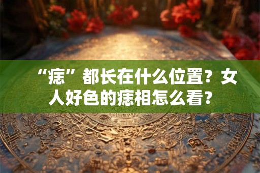 “痣”都长在什么位置？女人好色的痣相怎么看？