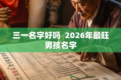 三一名字好吗  2026年最旺男孩名字