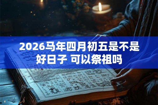 2026马年四月初五是不是好日子 可以祭祖吗