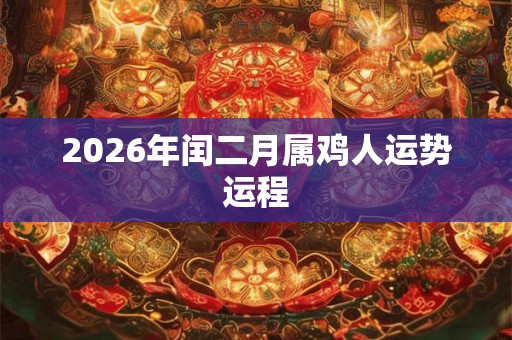 2026年闰二月属鸡人运势运程