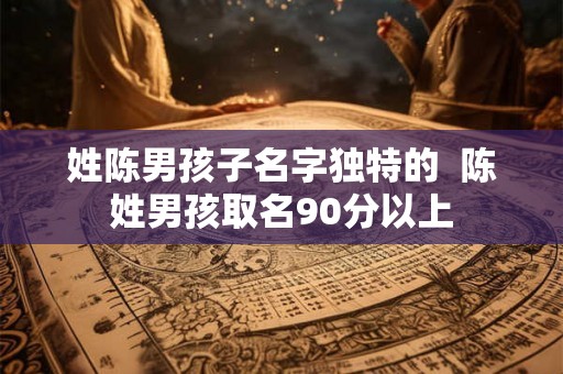 姓陈男孩子名字独特的  陈姓男孩取名90分以上