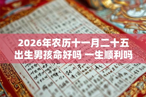 2026年农历十一月二十五出生男孩命好吗 一生顺利吗 2026年农历十一月二十五出生男孩命好吗 一生顺利吗