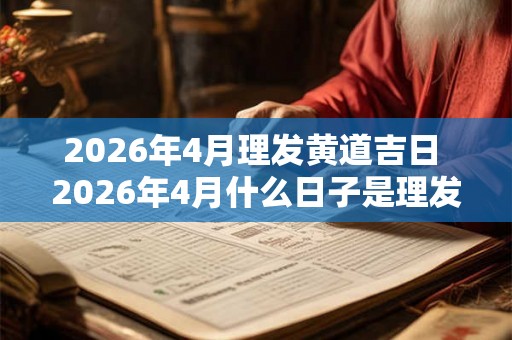 2026年4月理发黄道吉日 2026年4月什么日子是理发黄道吉日