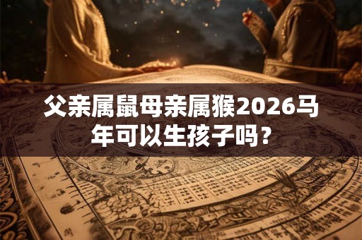 父亲属鼠母亲属猴2026马年可以生孩子吗？