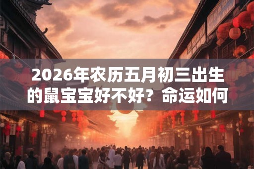 2026年农历五月初三出生的鼠宝宝好不好?命运如何? 2026年农历五月初三出生的鼠宝宝好不好?命运如何?