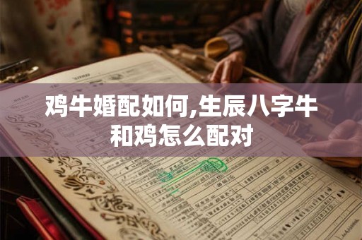 鸡牛婚配如何,生辰八字牛和鸡怎么配对
