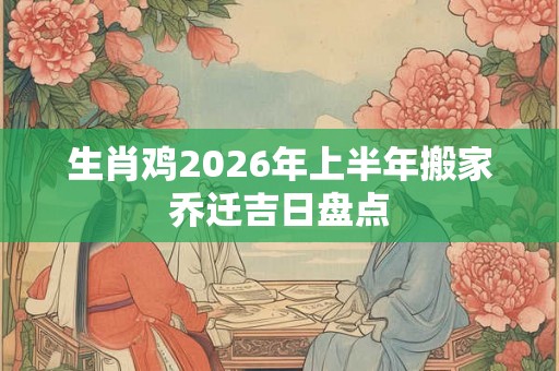 生肖鸡2026年上半年搬家乔迁吉日盘点