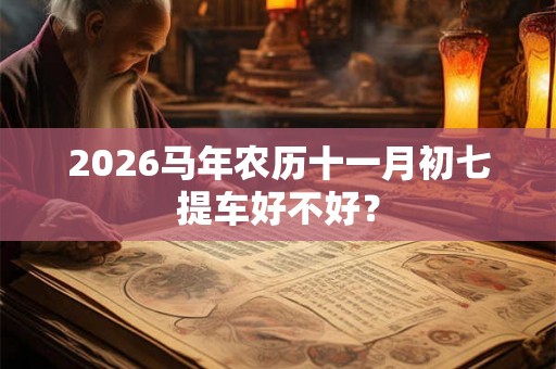 2026马年农历十一月初七提车好不好？
