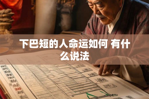 下巴短的人命运如何 有什么说法