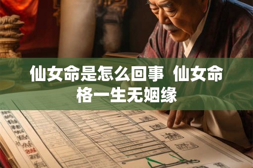 仙女命是怎么回事  仙女命格一生无姻缘