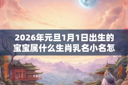 2026年元旦1月1日出生的宝宝属什么生肖乳名小名怎么取？