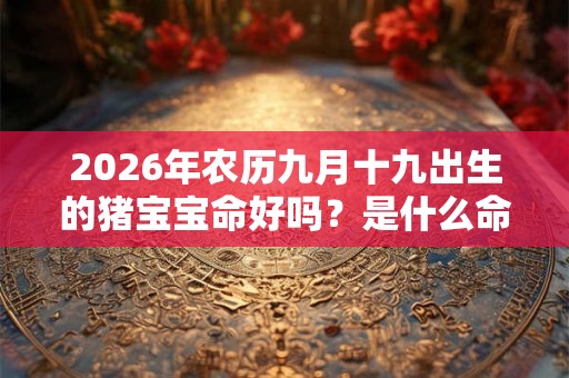 2026年农历九月十九出生的猪宝宝命好吗?是什么命? 2026年农历九月十九出生的猪宝宝命好吗?是什么命?