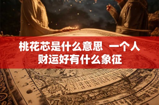 桃花芯是什么意思  一个人财运好有什么象征