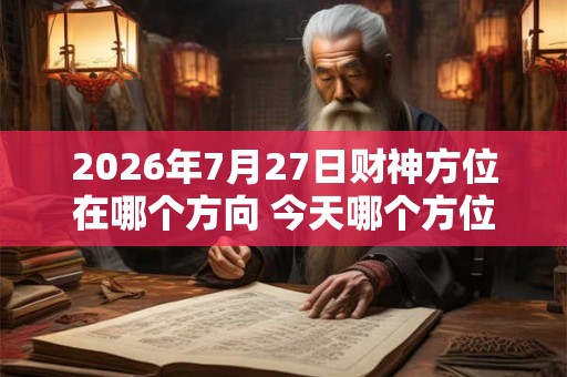 2026年7月27日财神方位在哪个方向 今天哪个方位财运好