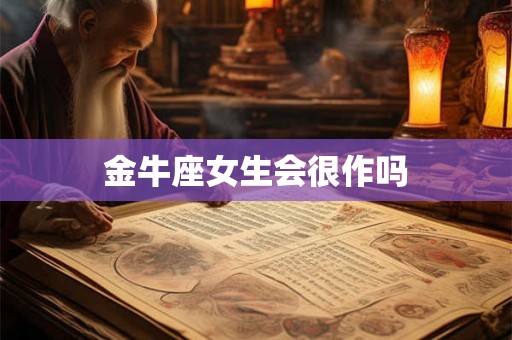 金牛座女生会很作吗