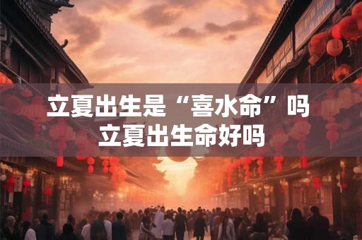 立夏出生是“喜水命”吗 立夏出生命好吗
