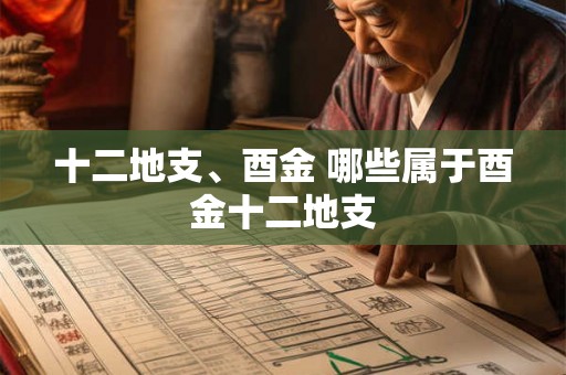 十二地支、酉金 哪些属于酉金十二地支