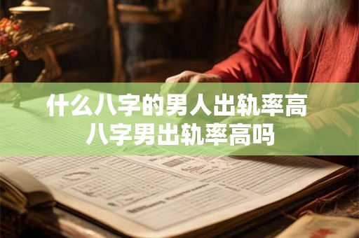 什么八字的男人出轨率高 八字男出轨率高吗