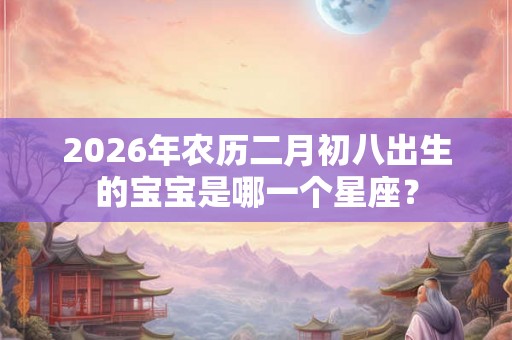 2026年农历二月初八出生的宝宝是哪一个星座？