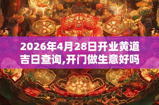 2026年4月28日开业黄道吉日查询,开门做生意好吗