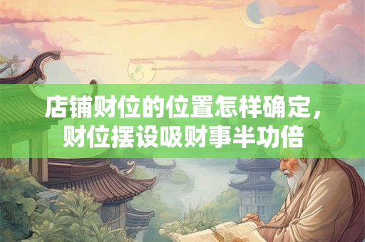 店铺财位的位置怎样确定，财位摆设吸财事半功倍