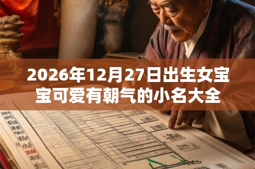2026年12月27日出生女宝宝可爱有朝气的小名大全