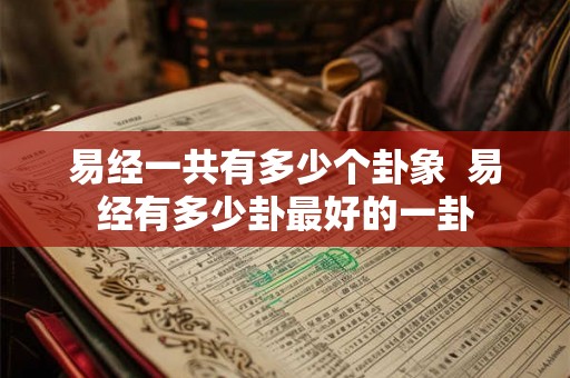 易经一共有多少个卦象 易经有多少卦最好的一卦 易经一共有多少个卦象 易经有多少卦最好的一卦