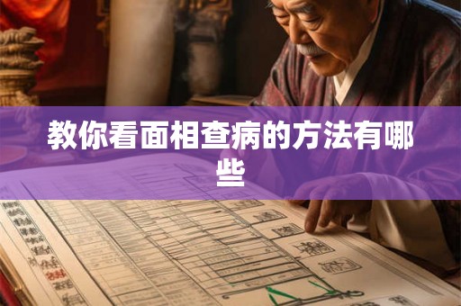 教你看面相查病的方法有哪些
