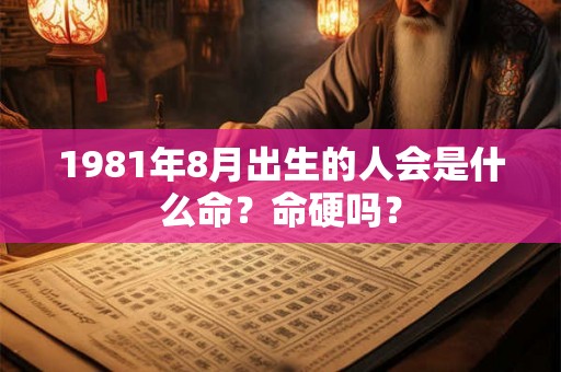 1981年8月出生的人会是什么命？命硬吗？