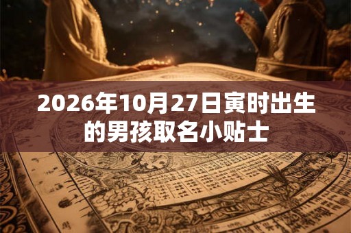 2026年10月27日寅时出生的男孩取名小贴士
