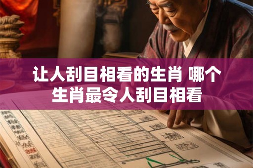 让人刮目相看的生肖 哪个生肖最令人刮目相看