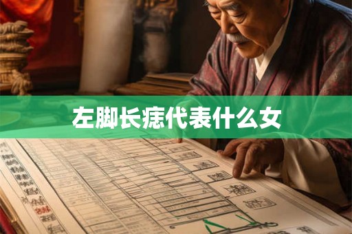左脚长痣代表什么女