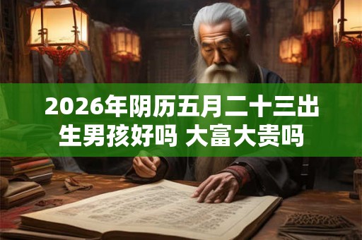 2026年阴历五月二十三出生男孩好吗 大富大贵吗 2026年阴历五月二十三出生男孩好吗 大富大贵吗