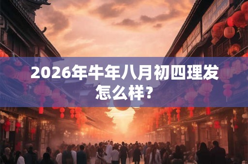 2026年牛年八月初四理发怎么样？