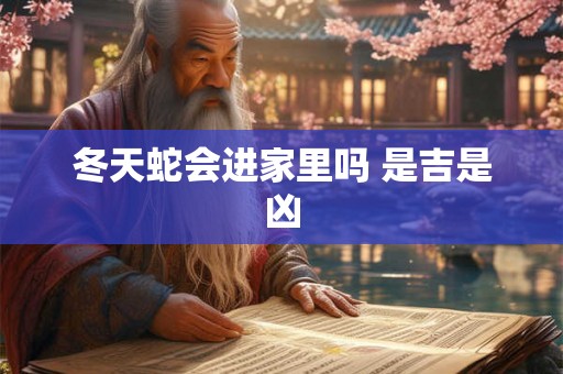 冬天蛇会进家里吗 是吉是凶
