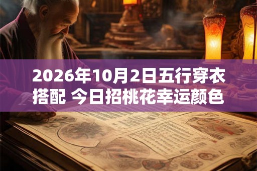 2026年10月2日五行穿衣搭配 今日招桃花幸运颜色