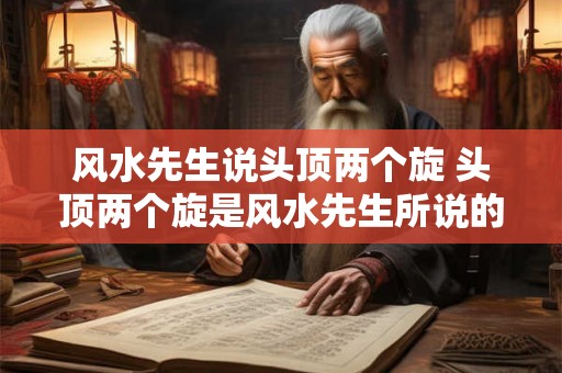 风水先生说头顶两个旋 头顶两个旋是风水先生所说的吗