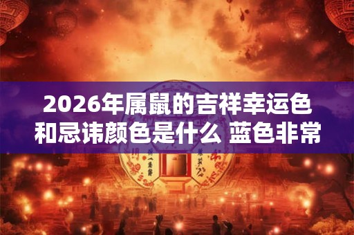 2026年属鼠的吉祥幸运色和忌讳颜色是什么 蓝色非常不错