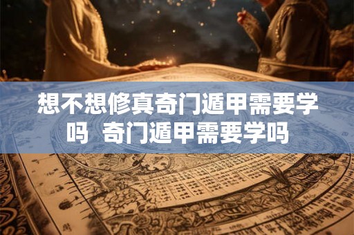 想不想修真奇门遁甲需要学吗  奇门遁甲需要学吗
