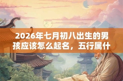 2026年七月初八出生的男孩应该怎么起名,五行属什么 2026年七月初八出生的男孩应该怎么起名,五行属什么